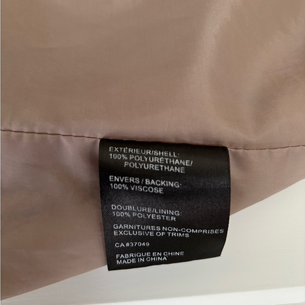 Elegant PU Tan Utility Jacket for Women - Picture 9 of 11